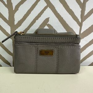 Fossil Gray Leather Medium Size Wallet